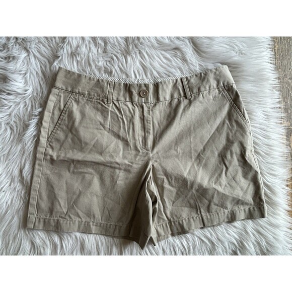 Ann Taylor Loft Women’s Size 12 Khaki Shorts Casual Summer - Picture 1 of 6